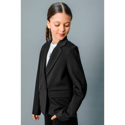 Жакет школьный для девочки Deloras X64228A черный 2