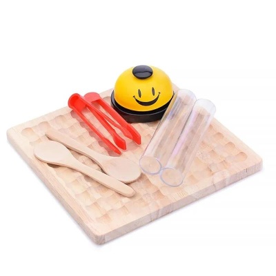 Развивающий модуль с шариками и колокольчиком Щепочка D0999