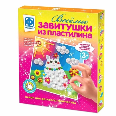 Набор для творчества из пластилина Веселые завитушки №1 Фантазер 447101