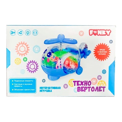 Развивающая интерактивная игрушка Вертолет Funky Toys 84939