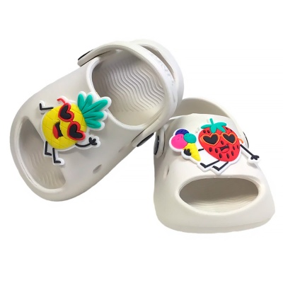 Сланцы детские для девочки и мальчика Tingo RB23172 молочные 2