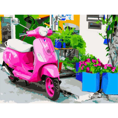 Картина по номерам Мопед 30 х 40 см Феникс-Презент 88118/1 1