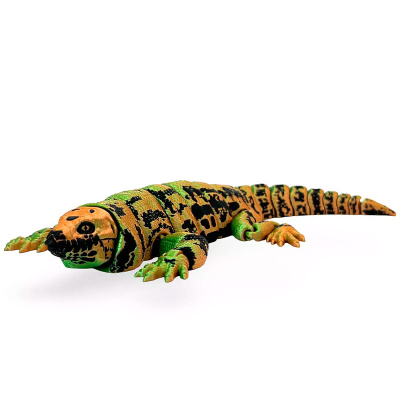 Подвижная 3D-игрушка Ящерица Тегу зелено-оранжевая FunBerry Toys 03004287 4