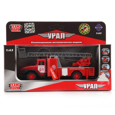 Игрушка металлическая Урал Пожарная служба Технопарк CT10-100-1 1