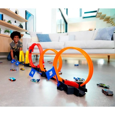 Автотрек Экшн Гонка с петлями 1 машинка Hot Wheels HDR83 3