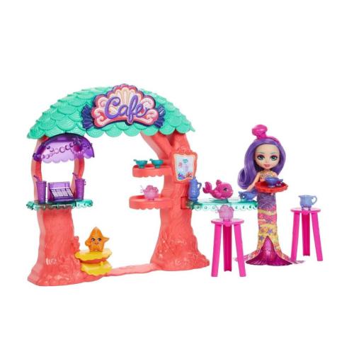 Набор Enchantimals Подводное кафе с куклой питомцем и аксессуарами Mattel HCF86 фото 2