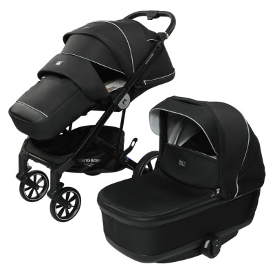 Коляска 2 в 1 Ining Baby Sevila KR338 black 03