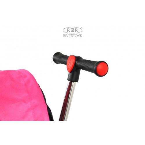 Детский электромобиль RiverToys G003GG розовый фото 7