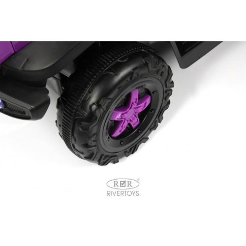Детский электромобиль RiverToys G003GG фиолетовый фото 3