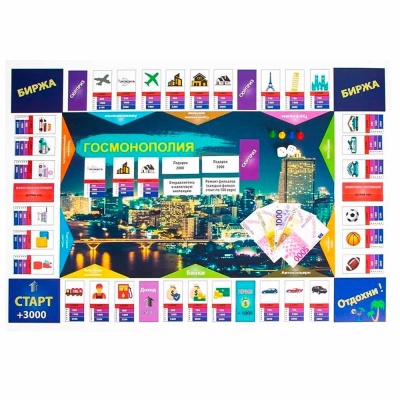 Настольная игра Госмонополия Моя Россия Наша игрушка Р1821