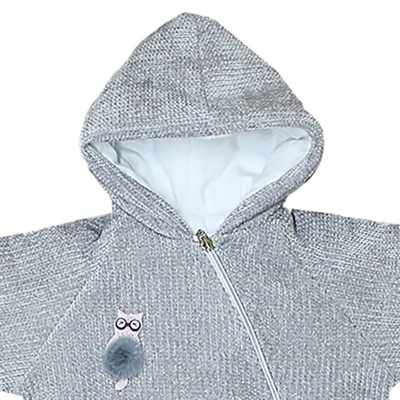 Комбинезон для мальчика и девочки Верона на синтепоне Балуша ш973/5 серый 2