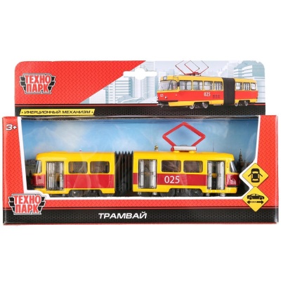 Металлическая модель Трамвай Технопарк SB-18-01WB(NO IC) 02