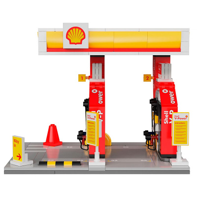 Конструктор CaDa Автозаправка Shell 305 деталей Double Eagle C66028W 2