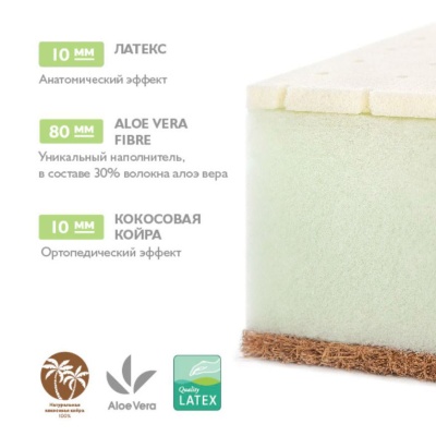 Матрас детский Aloe vera Simple Plitex 2