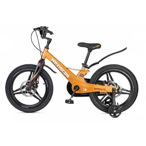 Велосипед детский Maxiscoo Space Deluxe 18 MSC-S1844D оранжевый топаз фото 3