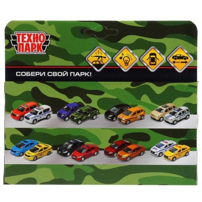 Инерционная машинка Военный пикап Технопарк FY708-13SLMIL-BN 04