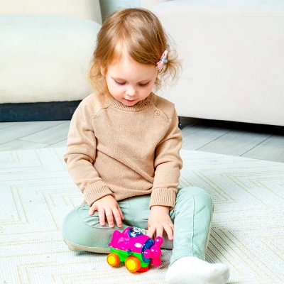 Музыкальный самолетик Розовый Азбукварик 2993А