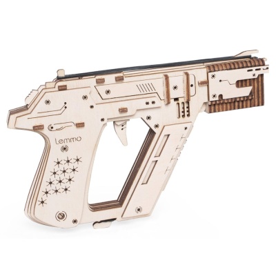 Конструктор 3D деревянный Бластер 63 детали Lemmo 0193