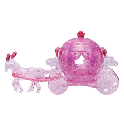 3D головоломка Карета розовая Crystal Puzzle 911133D 3D головоломка Карета розовая Crystal Puzzle 911133D