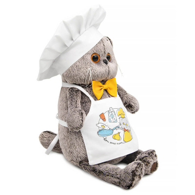 Мягкая игрушка Кот Басик Шеф-повар в галстуке-бабочке Budi Basa Ks22-285 2