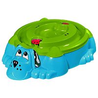 Песочница Собачка Sheffilton Kids П-376 голубой-зелёный