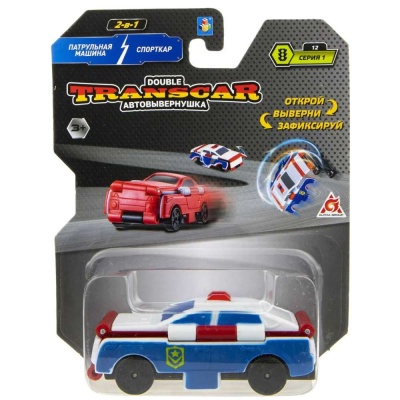 Машина Transcar Double Патрульная машина – Спорткар 1toy Т18287 3
