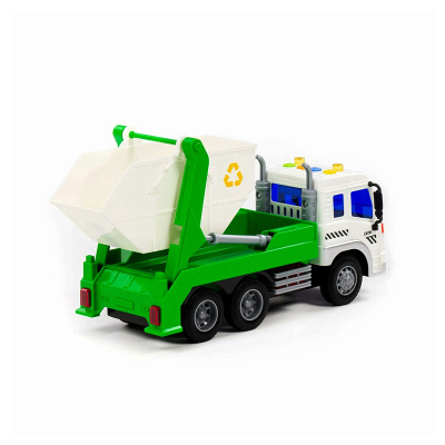 Игрушка автомобиль-контейнеровоз инерционный со светом и звуком Сити Полесье 86198 2