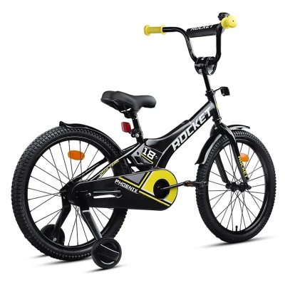 Велосипед двухколёсный 18 Rocket Phoenix 18.PHOENIX.BK/Y.25 чёрно-желтый 02