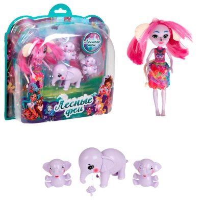 Кукла со слониками Лесные Феи 16 см 1Toy Т24022 2