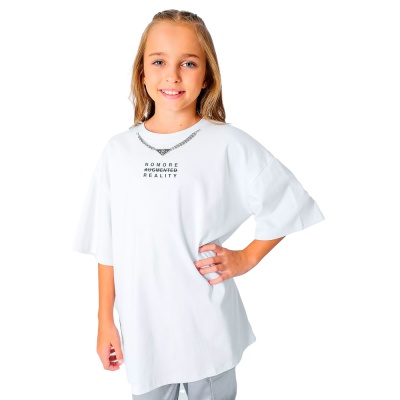 Футболка для девочки Colabear 687480 белая