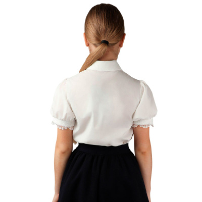Блузка школьная для девочки Deloras 64598CS молочный 2
