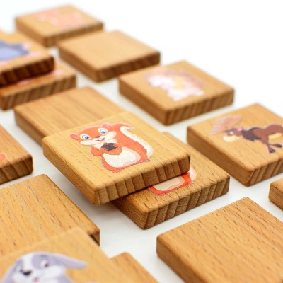 Игра настольная Mega Toys Мемори Лесные животные ПК Лидер 88121