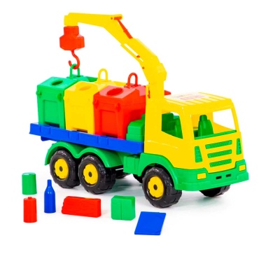 Игрушечная машинка Престиж Автомобиль-контейнеровоз Полесье 44181 4