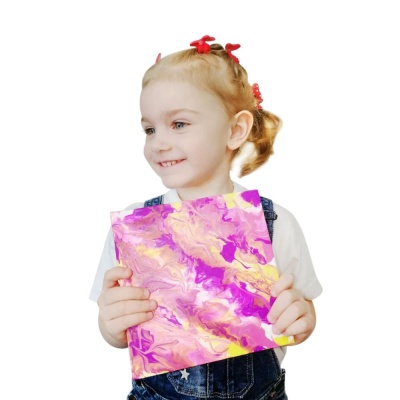 Набор для творчества Жидкий акрил №4 Розовый холст Десятое Королевство 04450 05