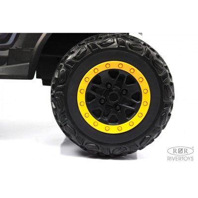 Детский электроквадроцикл 4WD RiverToys T001TT зеленый