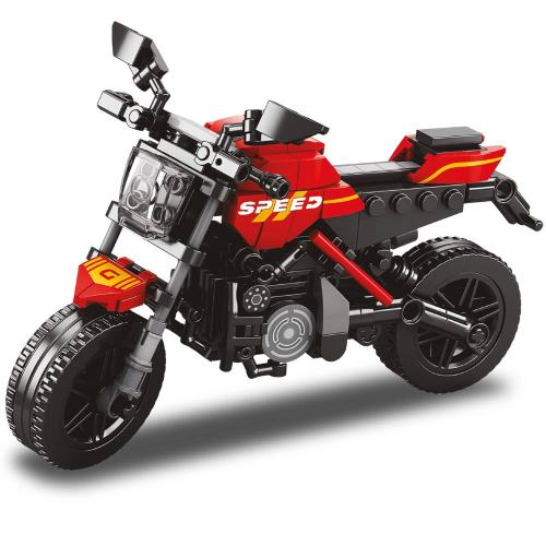 Конструктор Автоспорт Красный эндуро Mioshi Tech MTE0709-064