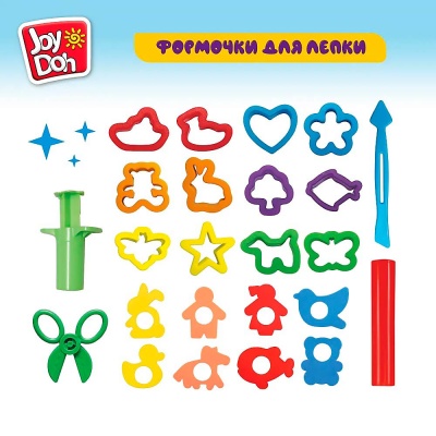 Масса для лепки Супер набор с формами Joy Doh POT-20/056 3 Масса для лепки Супер набор с формами Joy Doh POT-20/056 3
