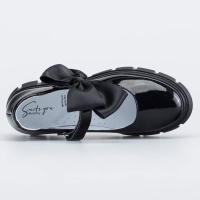 Туфли школьные Котофей 533070-21 чёрный 04