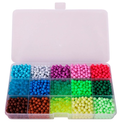 Аквамозаика 30 цветов 12000 бусин с трафаретами Brauberg Kids 664917 3