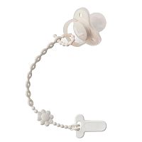 Держатель пустышки с клипсой Happy Baby 11032 cream