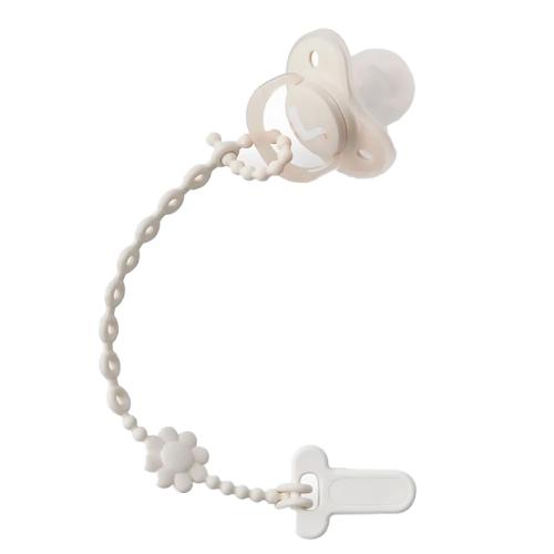 Держатель пустышки с клипсой Happy Baby 11032 cream
