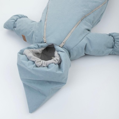 Комбинезон Вельвет-1 KiDi 886(Зима-В1)-52 серо-голубой 05