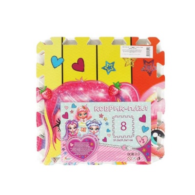 Коврик-пазл куклы-модницы 8 сегментов Играем Вместе FS-FLOL 2