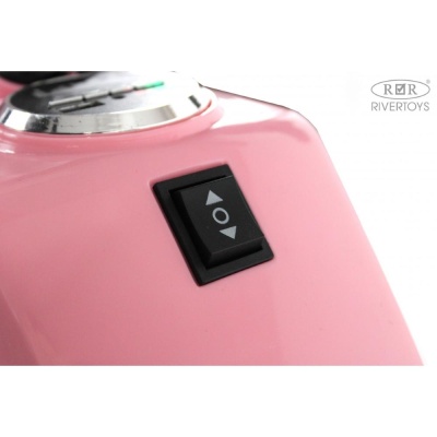 Детский электромотоцикл RiverToys М111БХ розовый