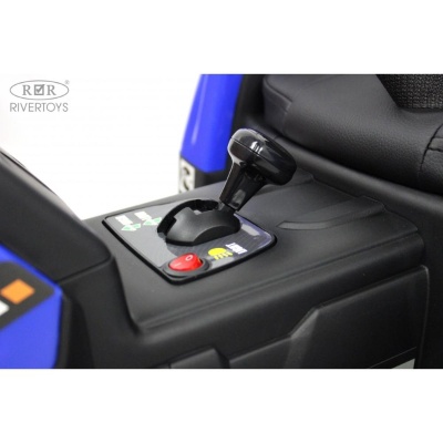 Детский электромобиль Трактор RiverToys H444HH синий