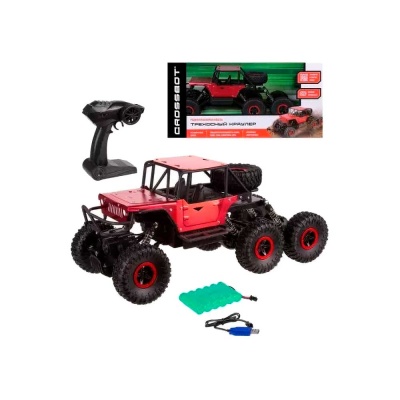 Машинка на радиоуправлении Трехосный краулер Crossbot 870638
