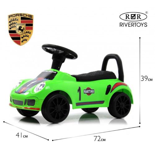 Детский толокар RiverToys F005FF зелёный фото 11