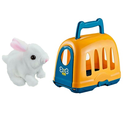 Игровой набор Зайчик интерактивный с переноской 902-4 1
