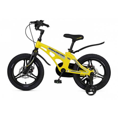 Велосипед детский Maxiscoo Cosmic Deluxe 16 MSC-C1641D жёлтый матовый фото 3