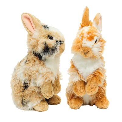 Игрушка мягконабивная Заяц цветной 22 см Leosco P80093A 1